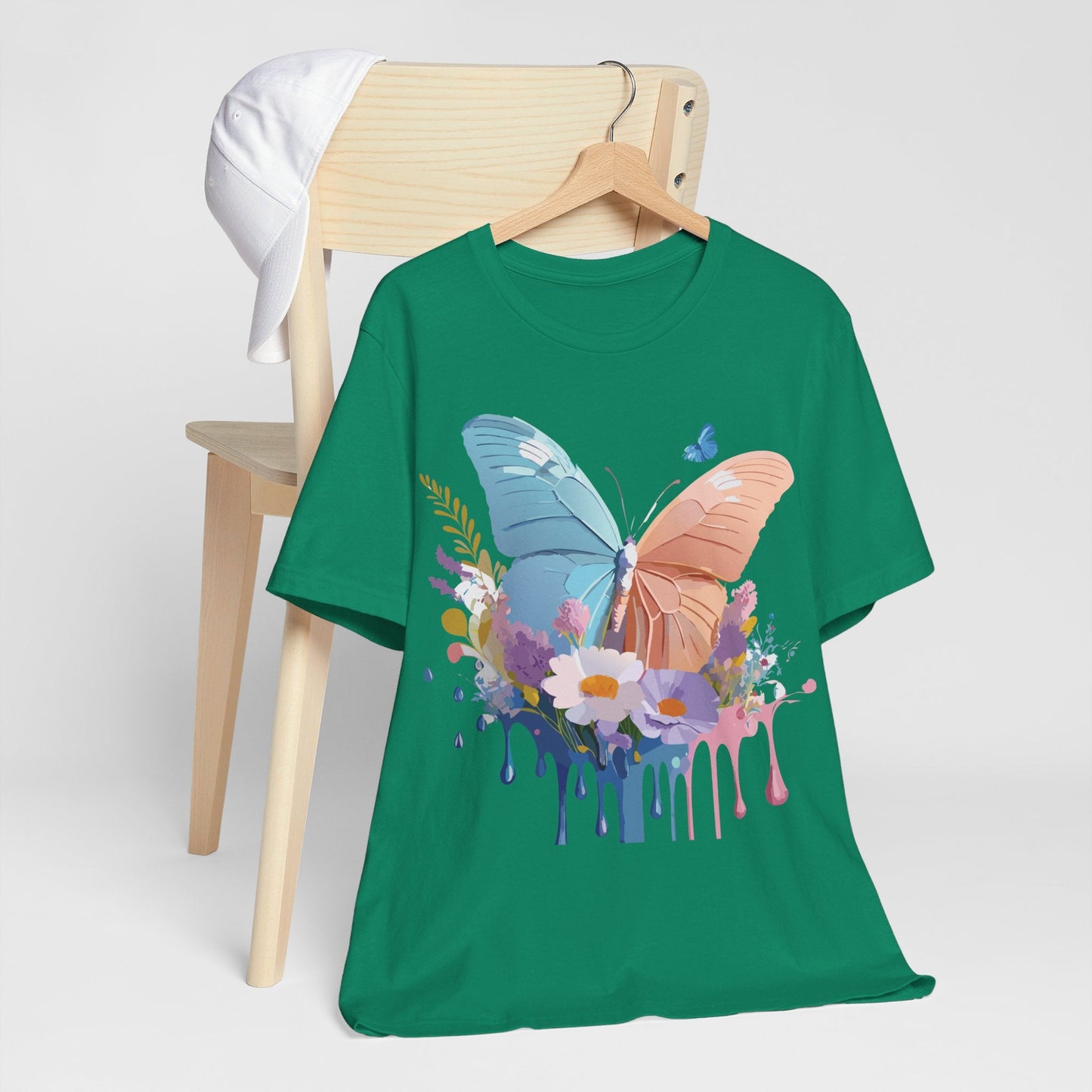 Butterfly Graphic Tee Adelpha Unisex Short Sleeve Art Design