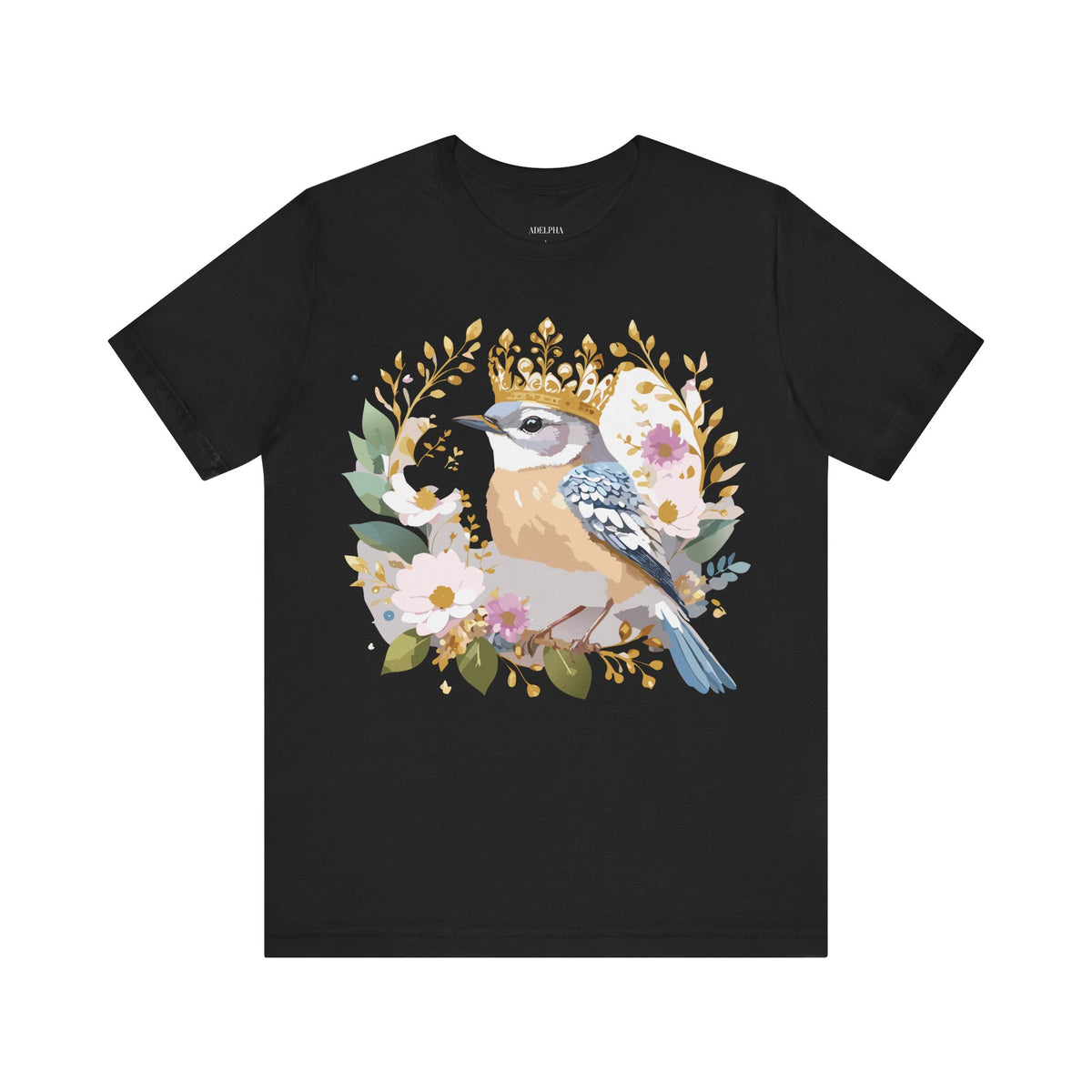 Medallion Graphic Unisex Cotton Bella+Canvas Tee with Floral Art Design n149