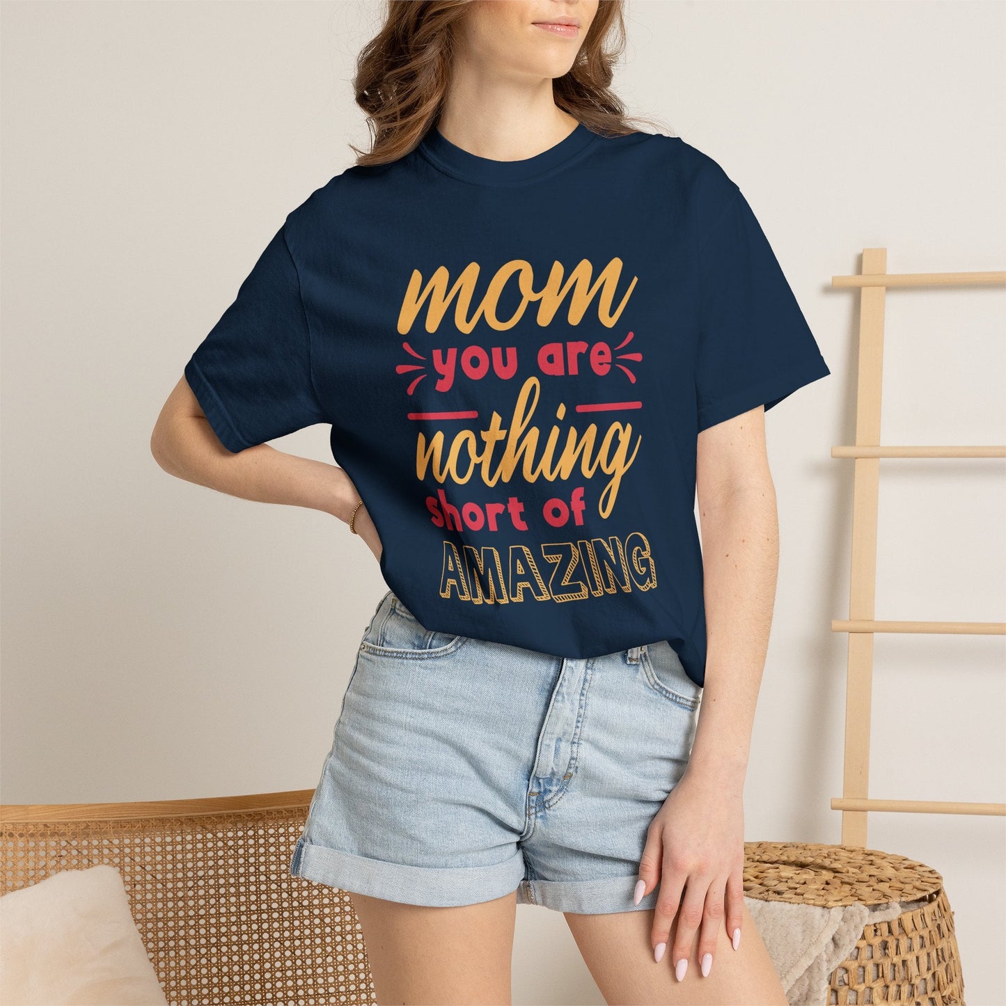 Mom T-shirt Mother's Day Mama Tee Unisex Comfort Colors Garment-Dyed Cotton h21