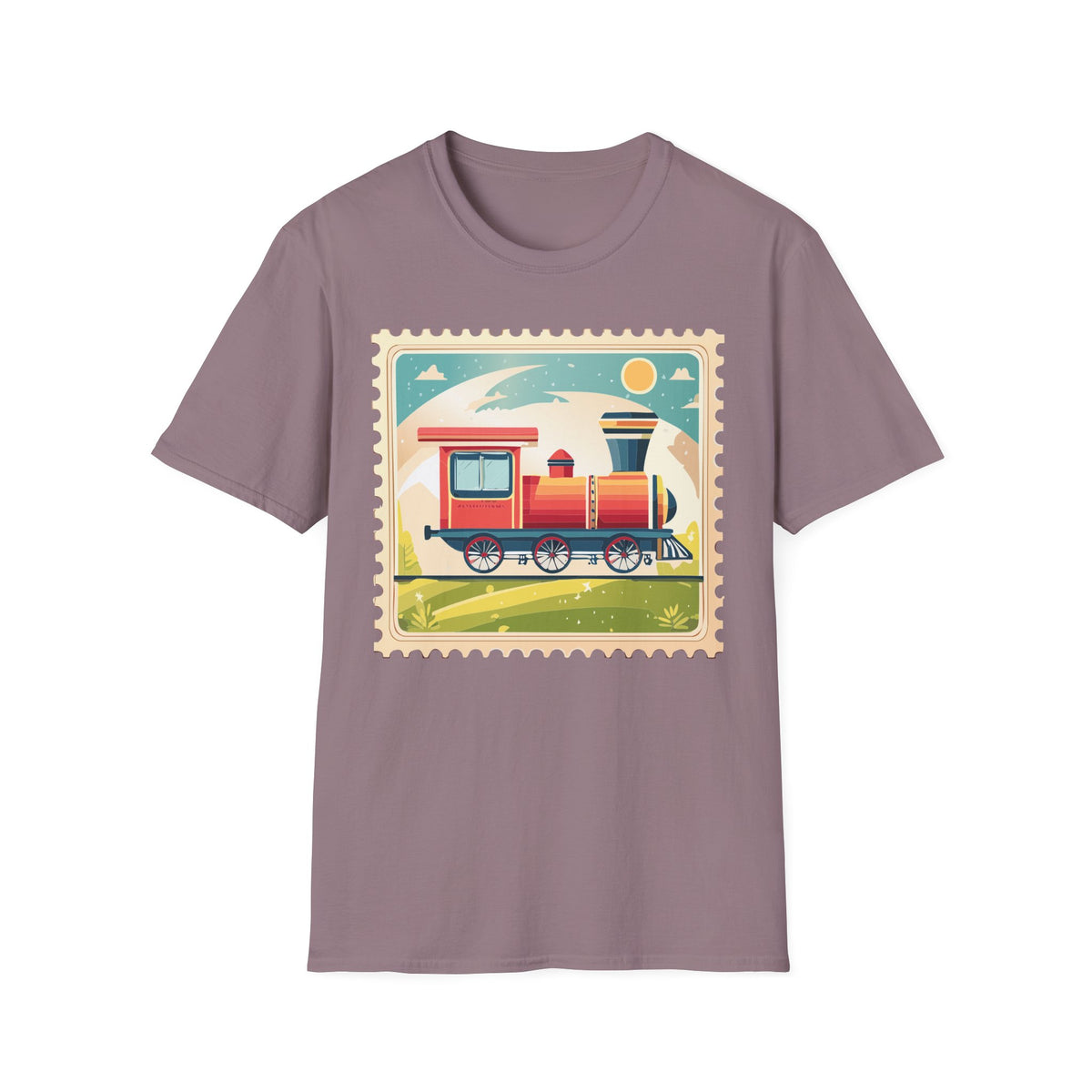 Vintage Steam Train T-Shirt | Retro Locomotive Graphic Tee Unisex 100 Cotton Gildan T-Shirt