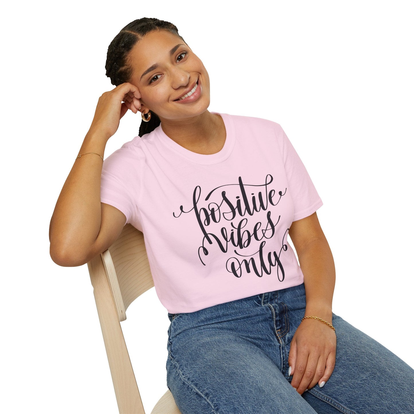 Positive Slogan T Shirts With Positive Words Unisex Short Sleeve Tee Gildan Softstyle 64000 Ring Spun Cotton