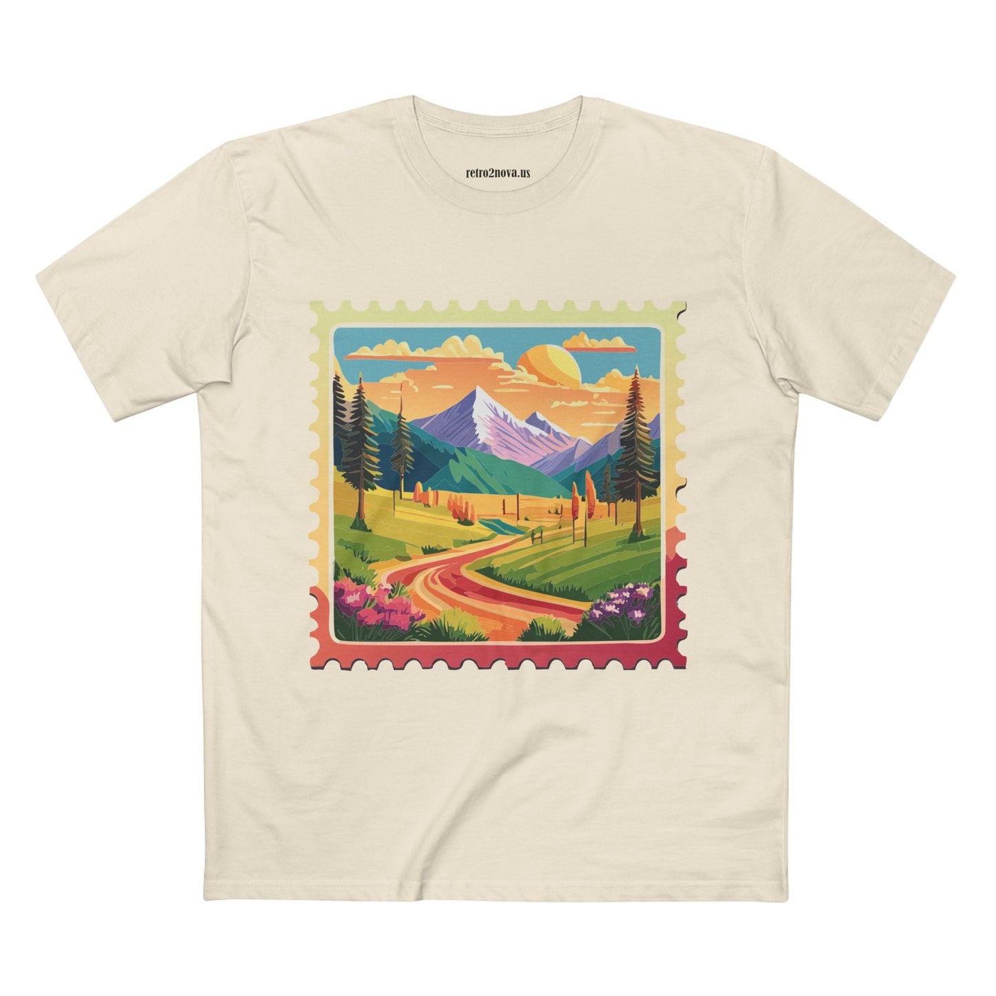 Stamp Shirt Postage Stamp Tee Unisex Premium Cotton With Original Art Design Retro2Nova