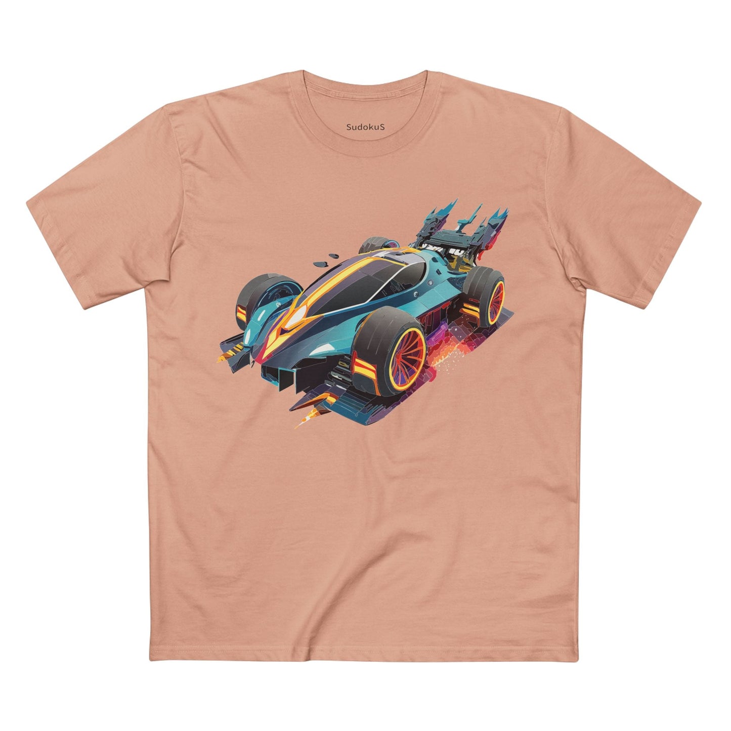 Car Graphic Unisex 100 Cotton Staple Tee 20