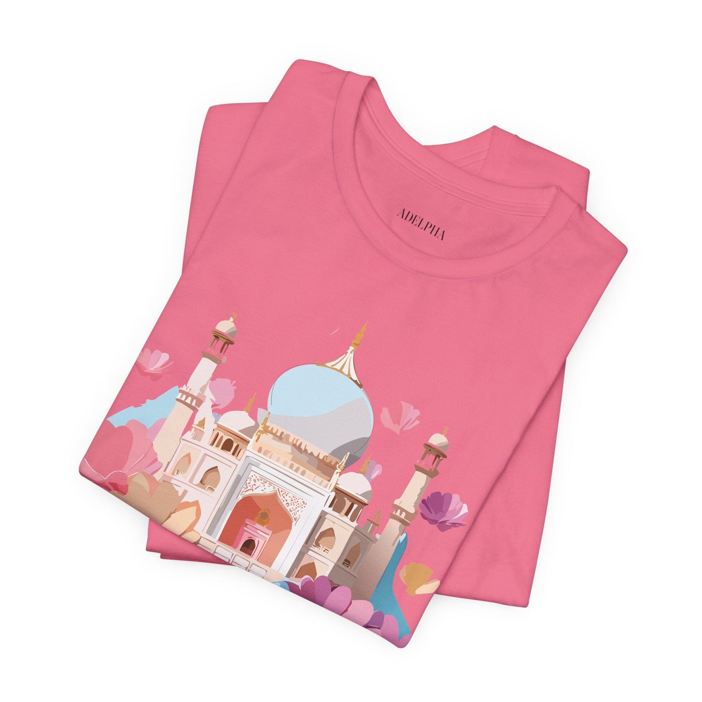 Tourist Shirt Taj Mahal Graphic Tee Unisex Short Sleeve Art From Adelpha Vintage Inspired