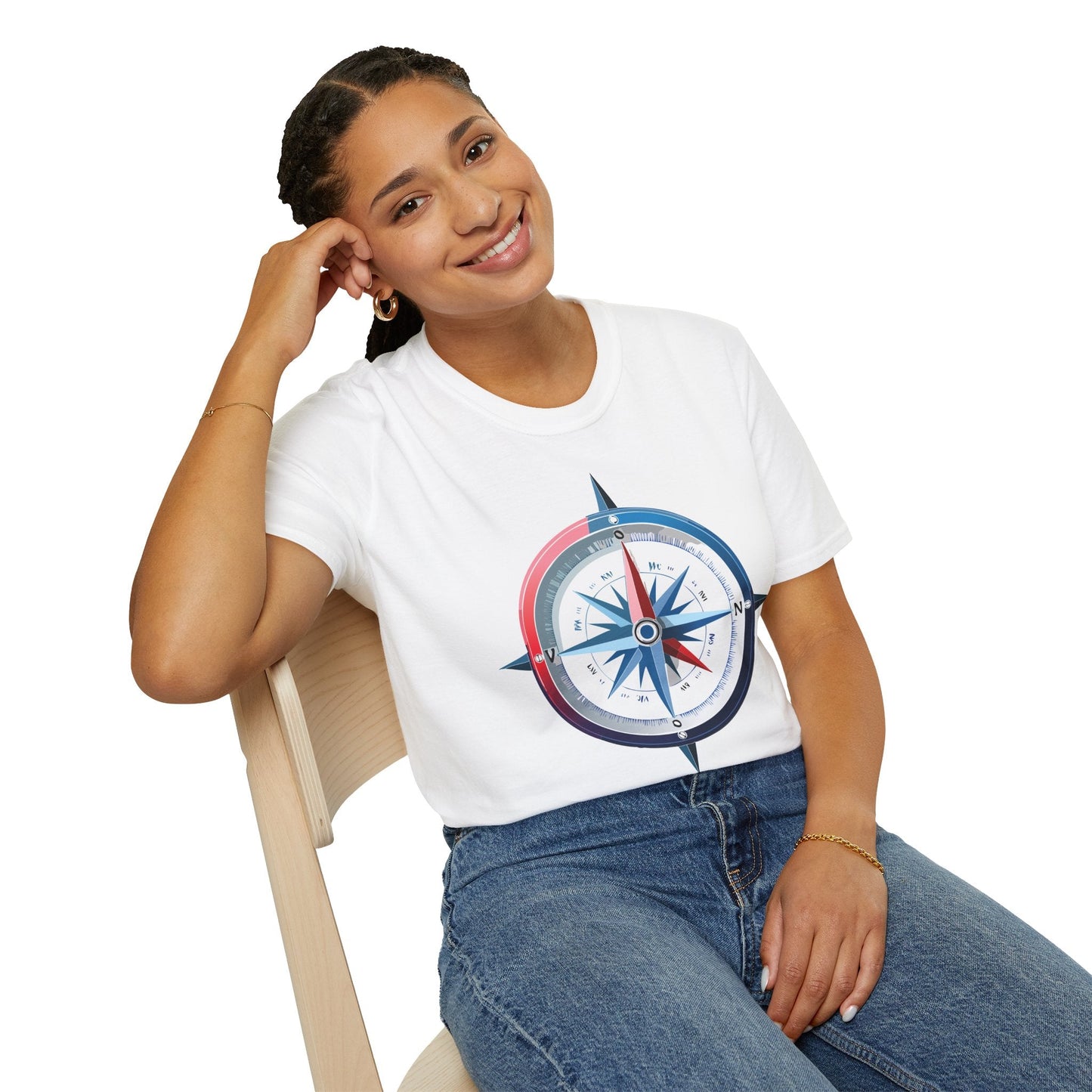 Compass Navigator Graphic Tee Unisex 100 Cotton 5