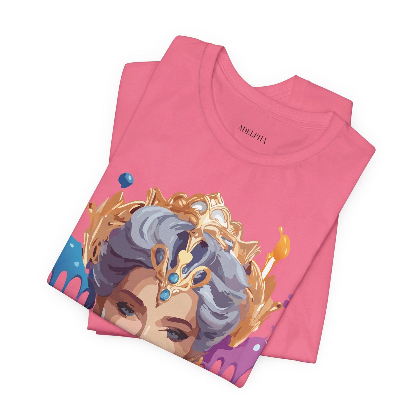 Queen Graphic Tee Unisex Jersey Short Sleeve Adelpha Art Design Vintage Inspired