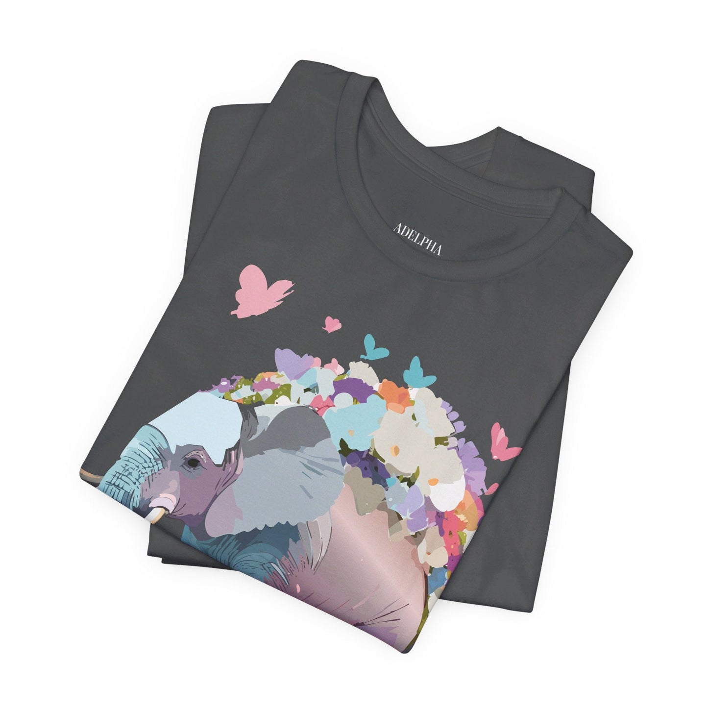 Elephant Shirt Graphic Tee Unisex Vintage Inspired Art Design By Adelpha Original Artwork