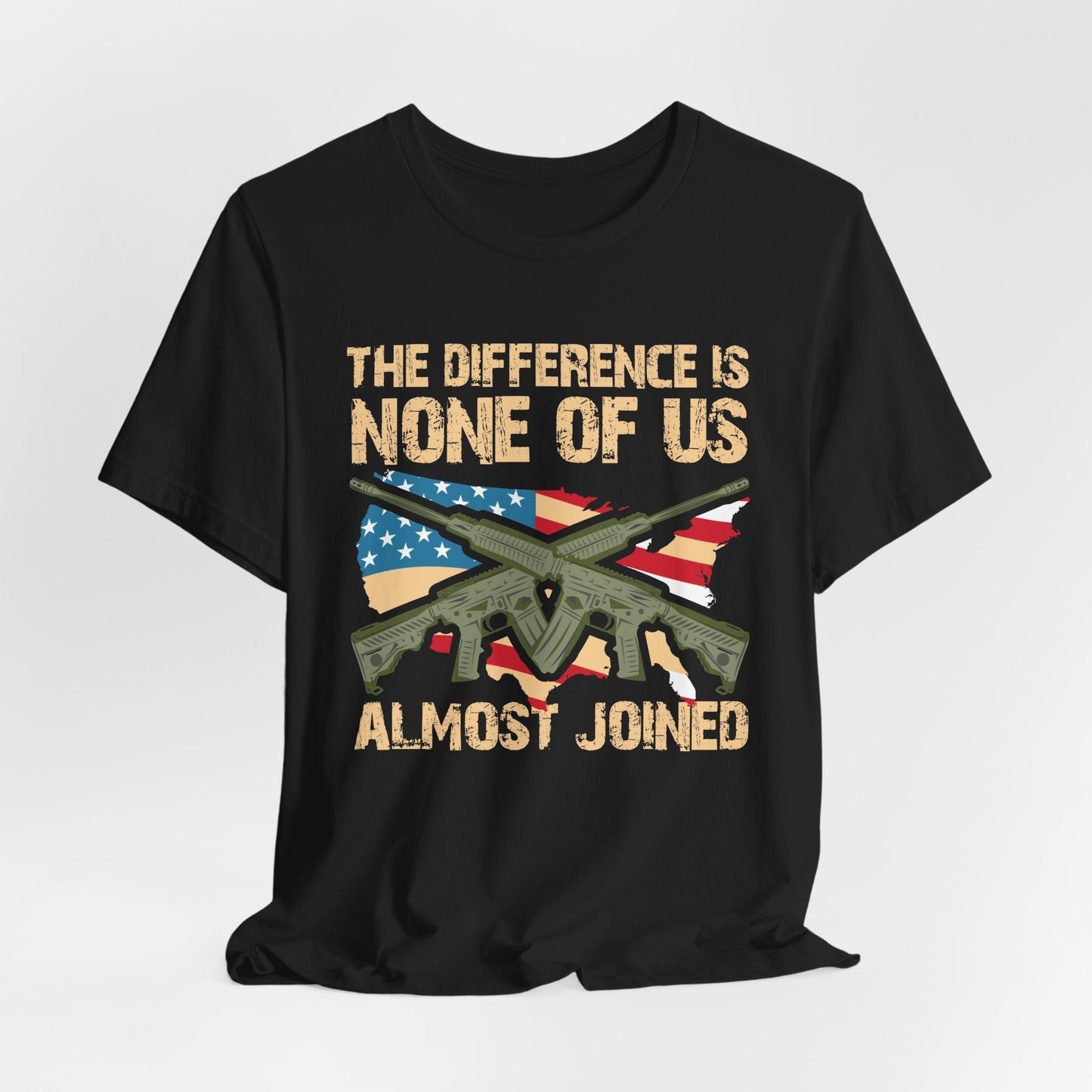 Army Veteran Patriotic Graphic Design Unisex Cotton T-Shirt v18