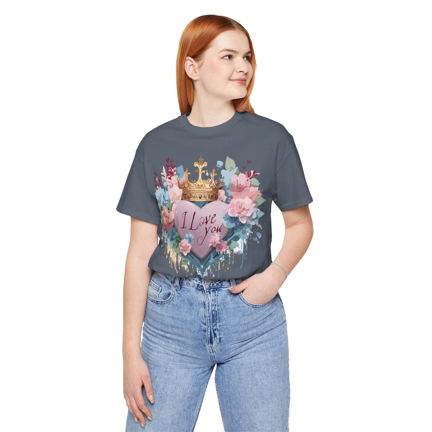 Valentine Graphic Tee Unisex Short Sleeve Jersey Shirt Adelpha Vintage Art Design