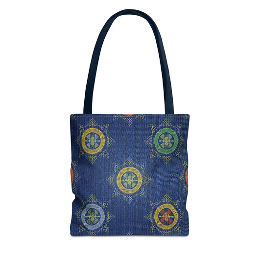 Diwali Graphic Denim Fabric Imitation Print Unisex Canvas Bag Poly Spun 3 Sizes Tote Bag 205-2