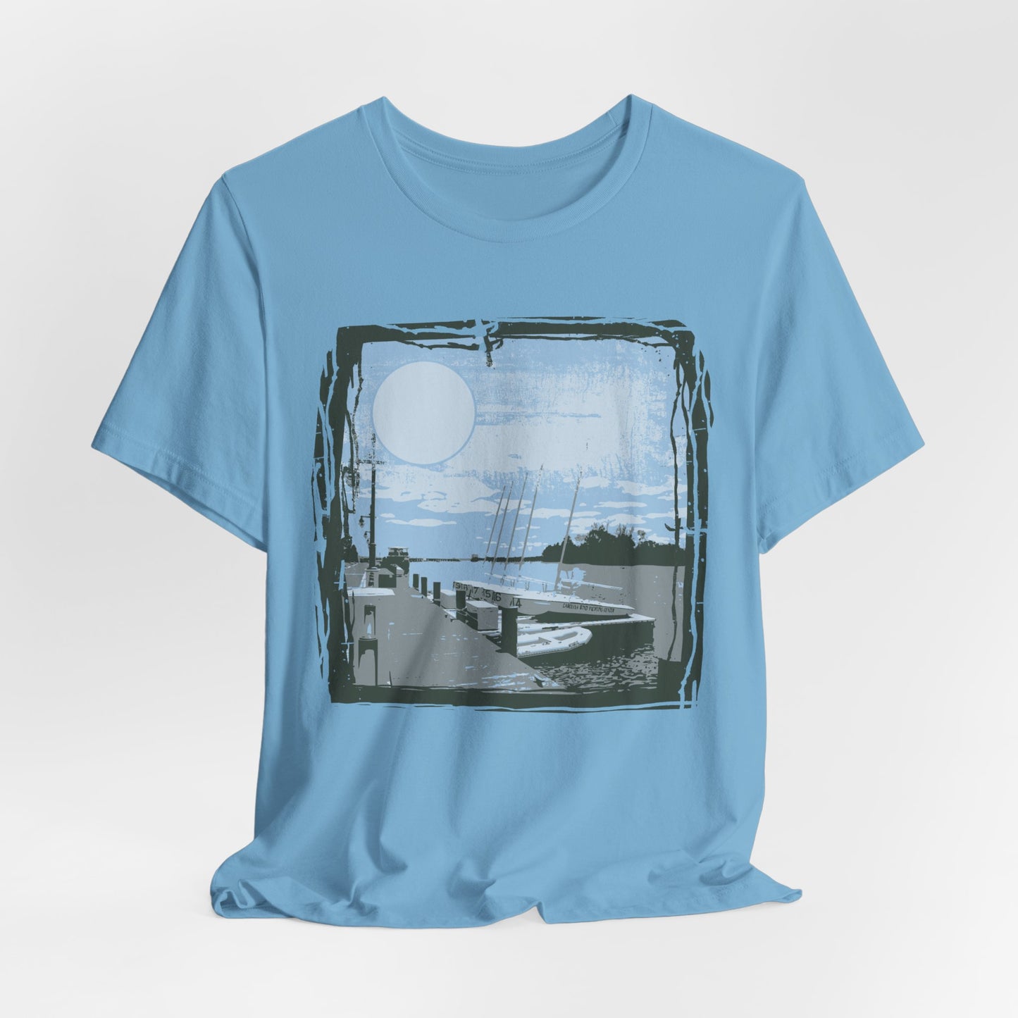 Yacht Club Retro Poster Graphic Design Tee, Yacht Club Shirt, Vintage Tees, Art Design T-Shirt, Graphic Tee, Retro Art Shirts