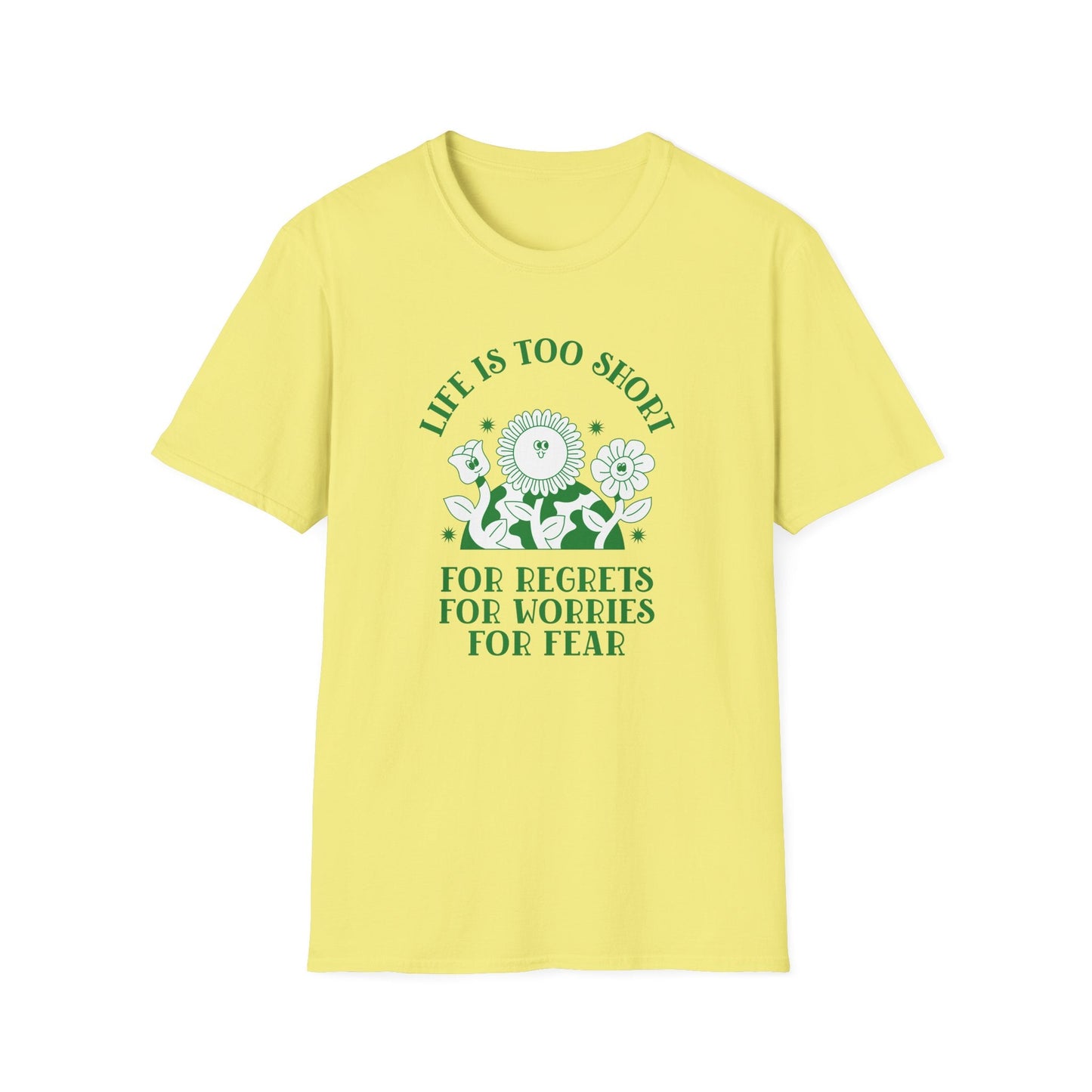 Positive Slogan T Shirts With Positive Words Tee Shirt Good Quotes Unisex Gildan Softstyle 64000 100 Percent Cotton