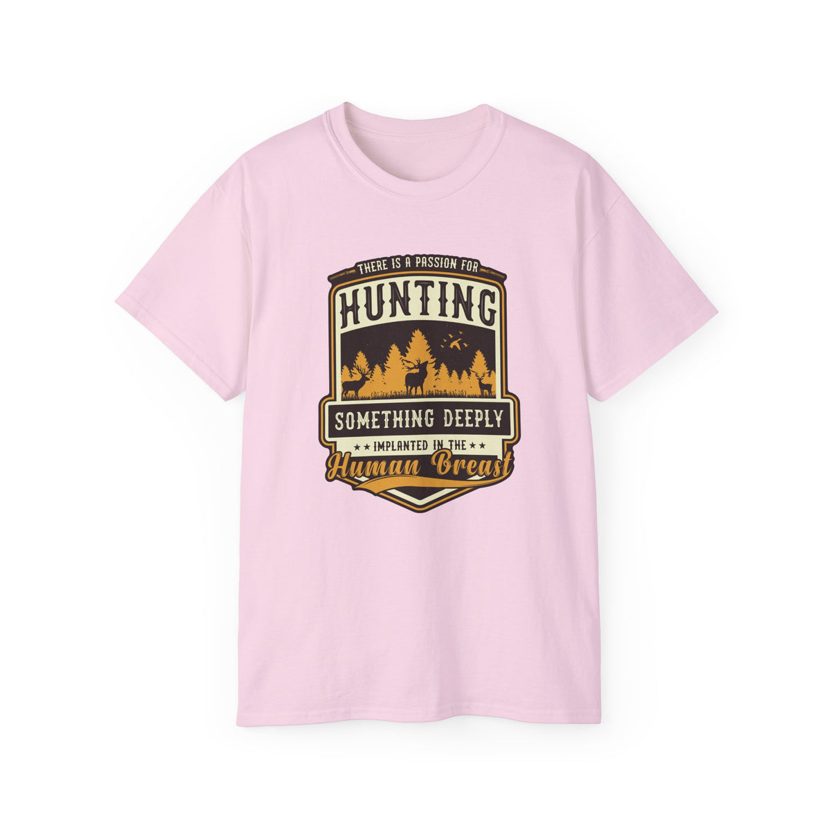 Hunting Badge Graphic Tee | Forest Trees Camper Outdoors