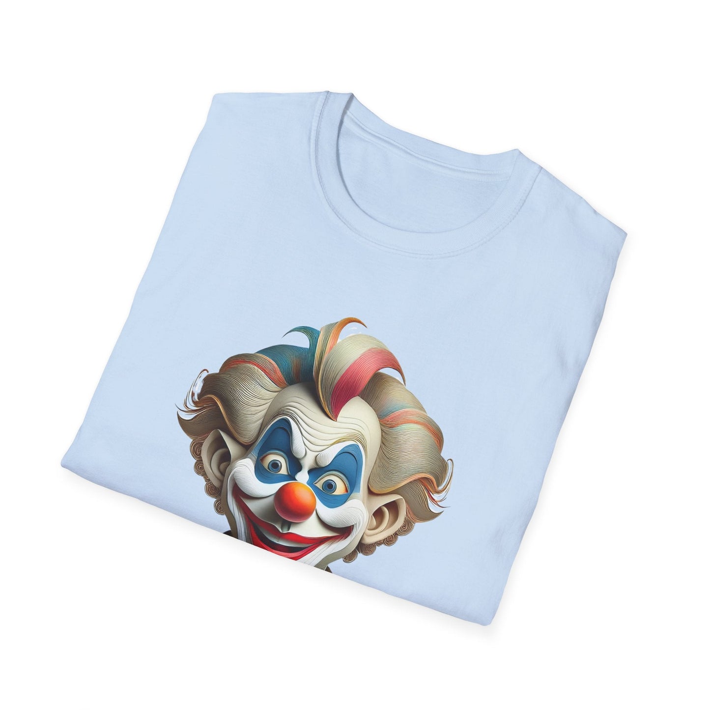 Unisex Clown Shirt Funny Man Circus Tee Softstyle Gildan 64000 Short Sleeve Everyday Comfort