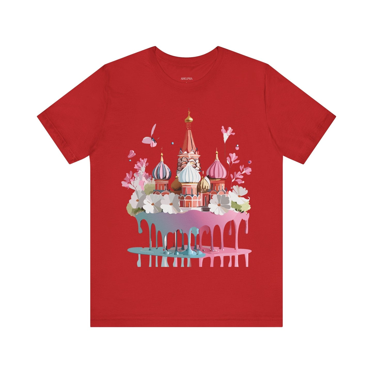 Unisex Moscow Tourist Shirt Graphic Tee By Adelpha Vintage Inspired Art For Everyday Wear
