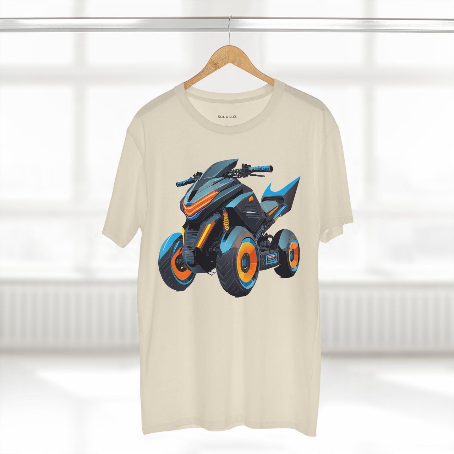 Moto Bike Graphic Unisex 100 Cotton Staple Tee 15