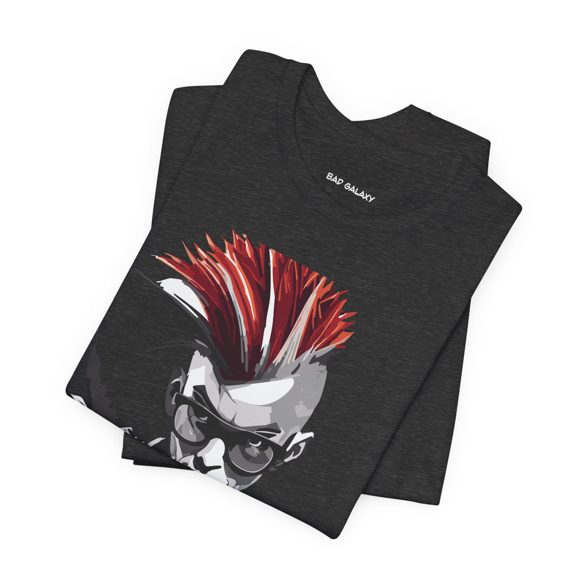 Punk Rock Graphic Unisex Cotton Bella+Canvas Tee with Art Design b24