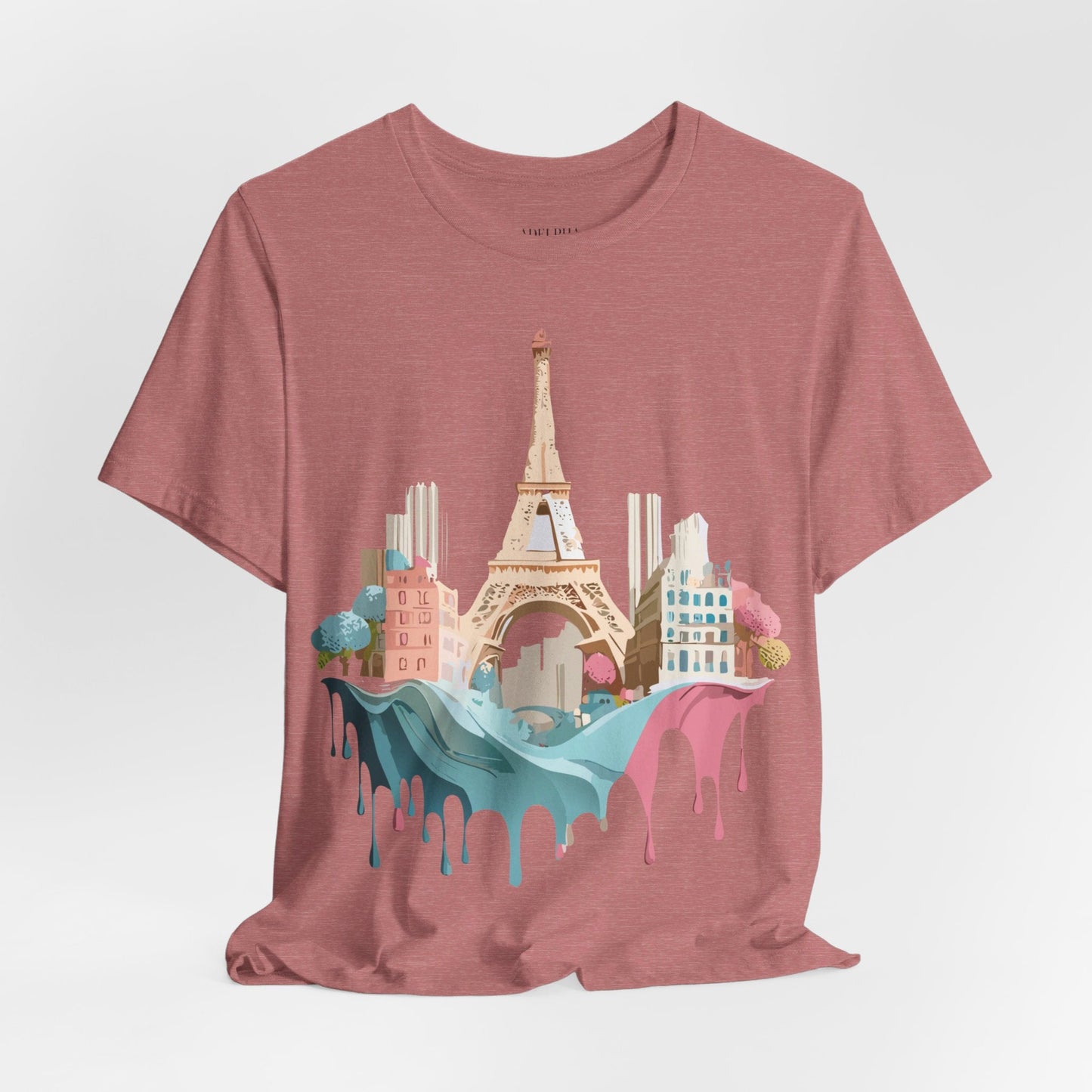 Paris Tourist Shirt Unisex Graphic Tee With Vintage Inspired Artwork Adelpha Art Design