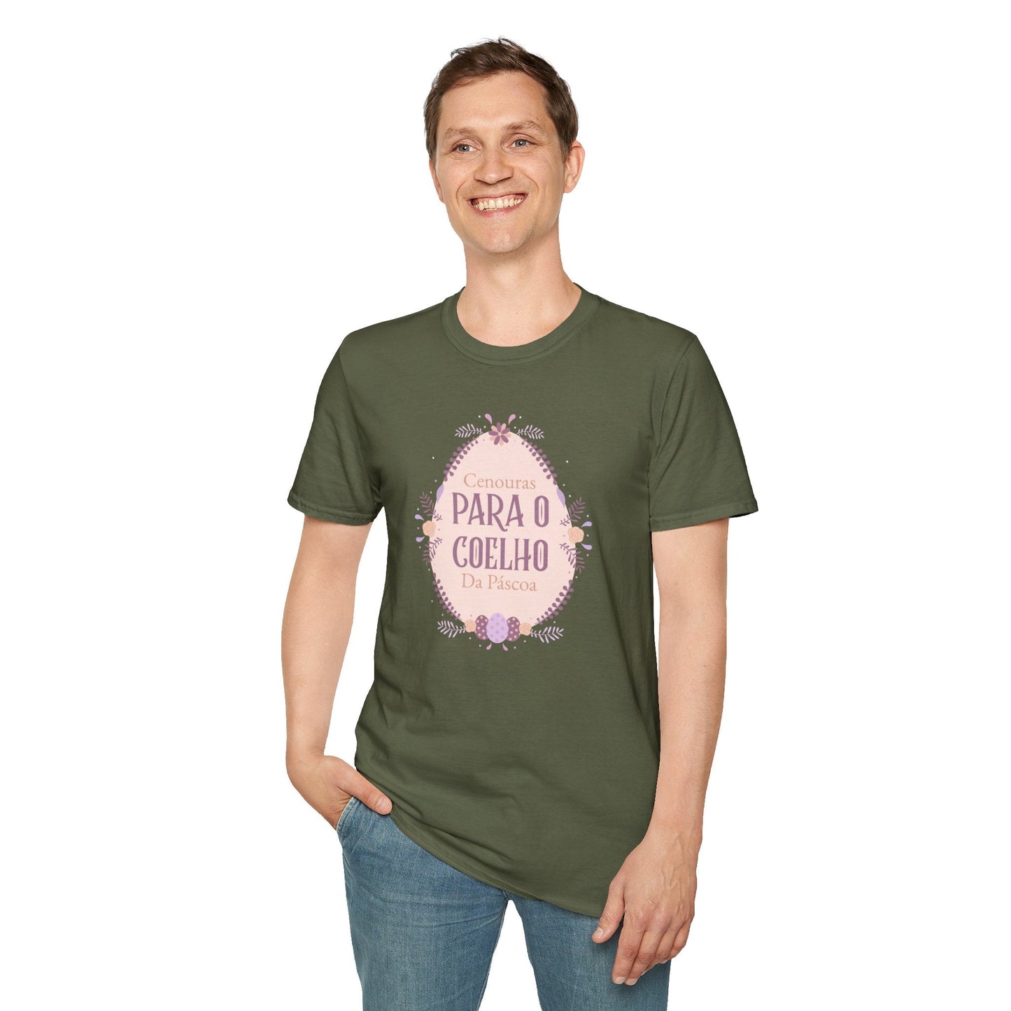 Easter Egg T Shirt Unisex Softstyle Short Sleeve Tee With Easter Signature Prints And Design