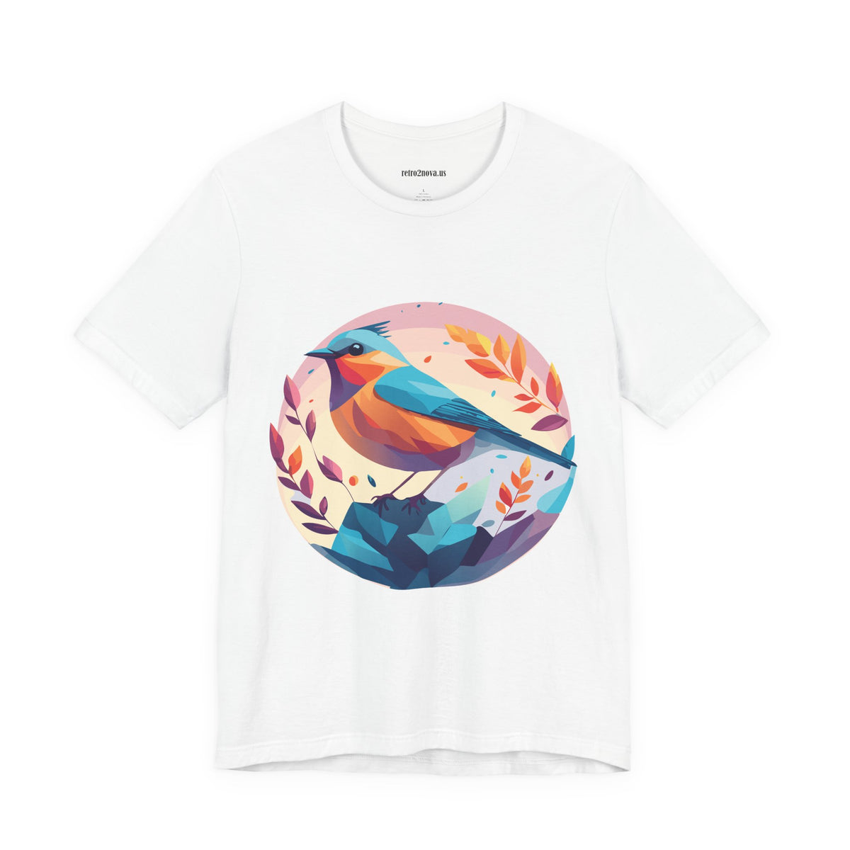 Bird Graphic Unisex Cotton Bella+Canvas Tee with Animal Design ab5
