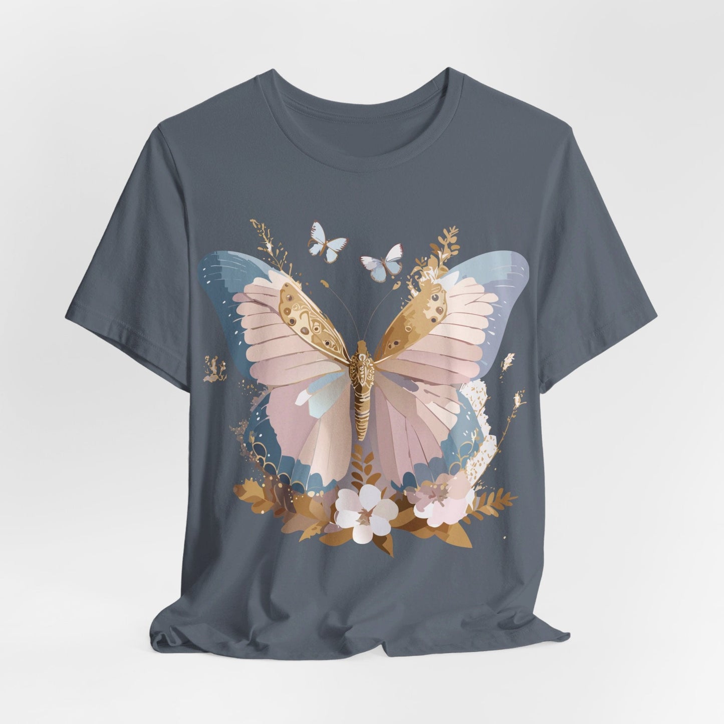 Butterfly Graphic Tee Unisex Short Sleeve Art Design By Adelpha