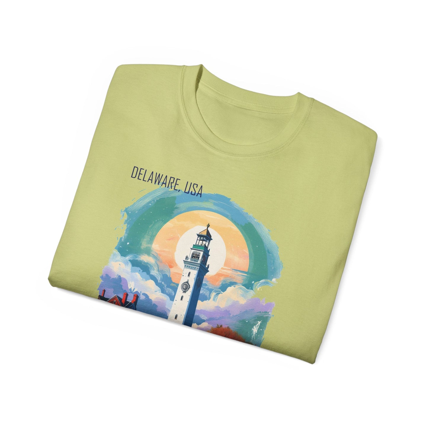 Delaware Graphic Unisex Cotton T‑Shirt 1