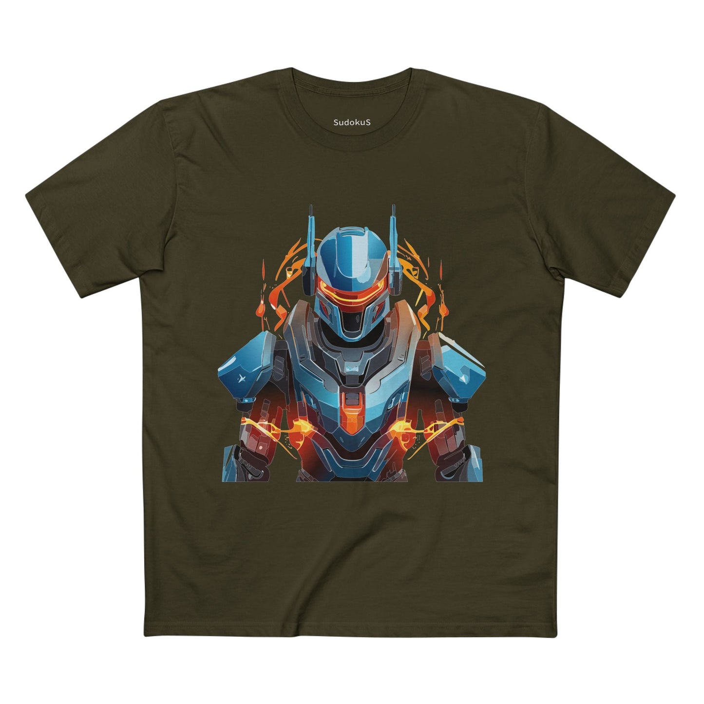 Cyborg Robot Graphic Unisex 100 Cotton Staple Tee 8