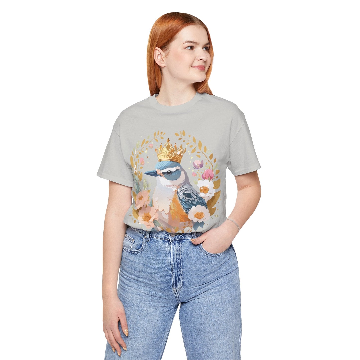 Medallion Graphic Unisex 100 Cotton Vintage Animal Medal Artwork Tee 33