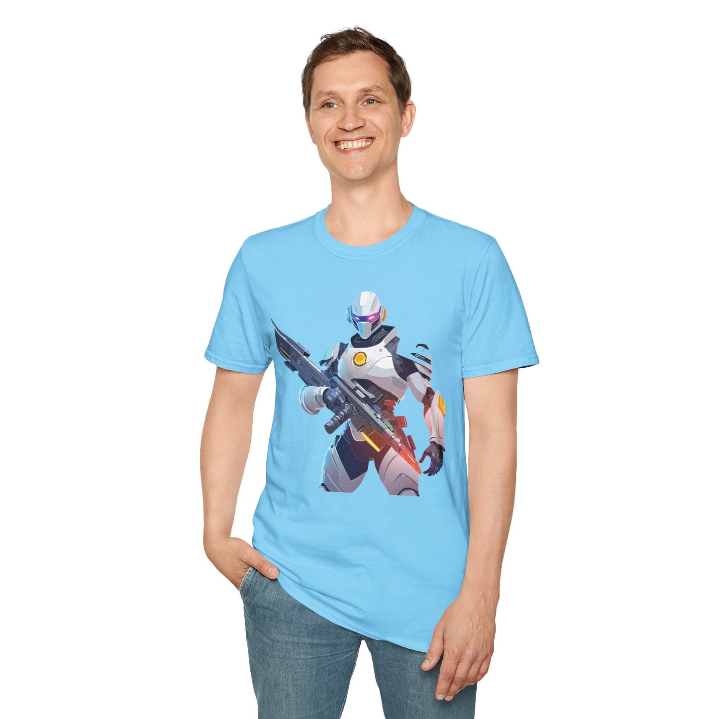Unisex Robocop T Shirt Graphic With Classic Robocop Design Softstyle 100 Cotton Tee