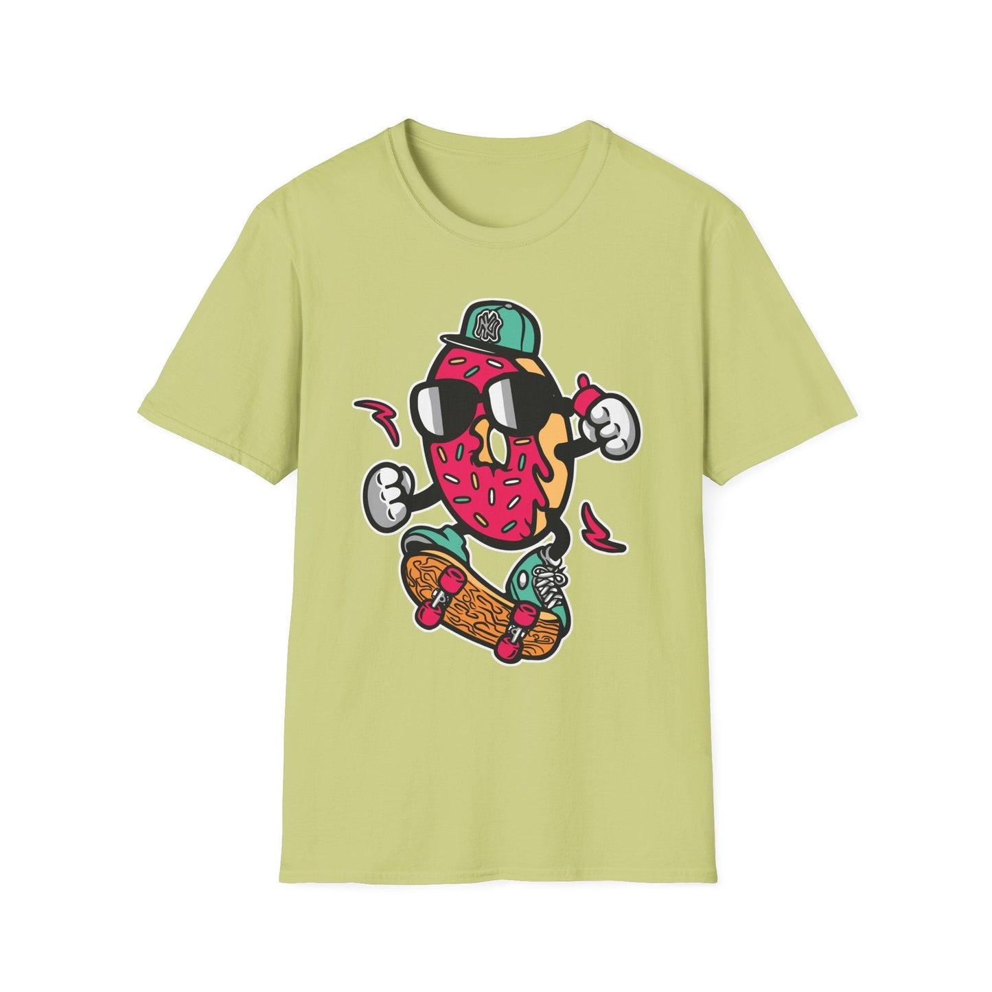 Cartoon T Shirt Animation Tee Funny Art Graphic Shirt Unisex Gildan Softstyle 64000