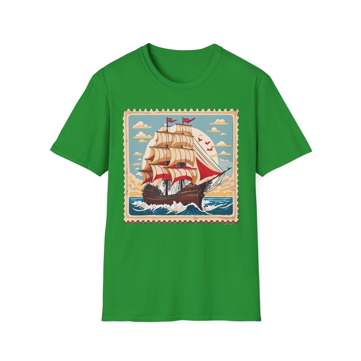 Ship T Shirts Frigate T Shirts Vessel Tee Shirt Unisex Softstyle Gildan 64000 Cotton Tee