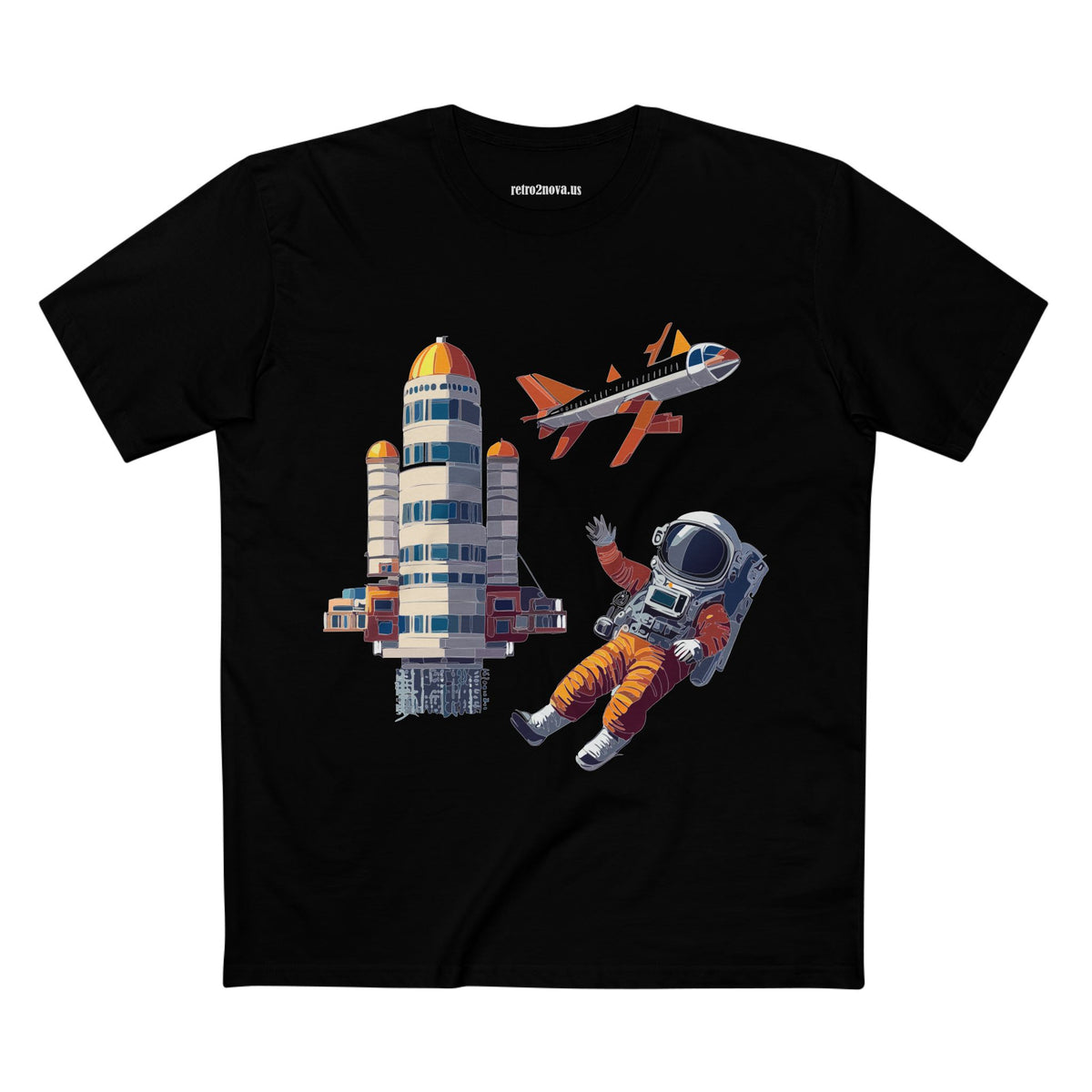 Cosmos Astronaut Graphic Tee Staple Unisex 100 Cotton Tee Shirt - CS-17