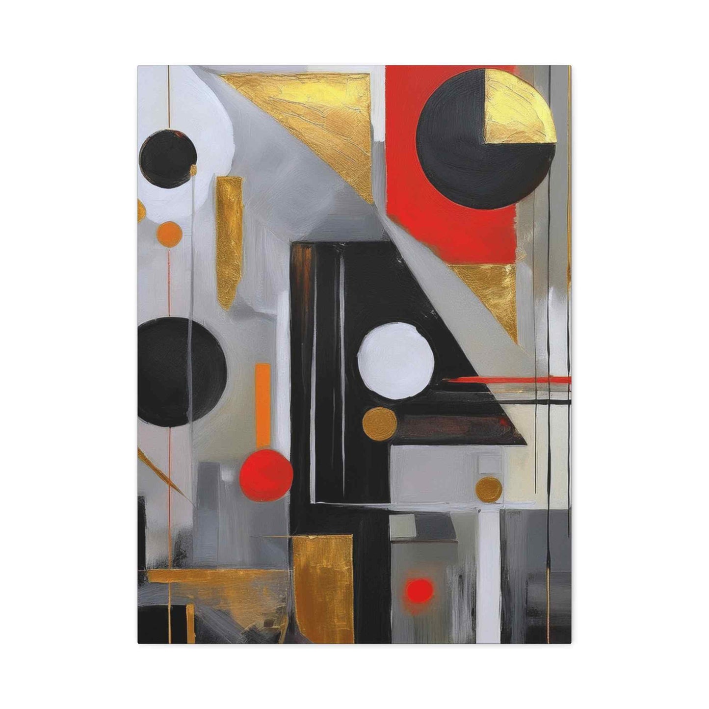 Red Abstract Painting Print Canvas 20x24,20x30,24x30, 24x32,24x36,30x40, 32x48,36x48,40x60 Pine-Wood Inner Frame ABS-23