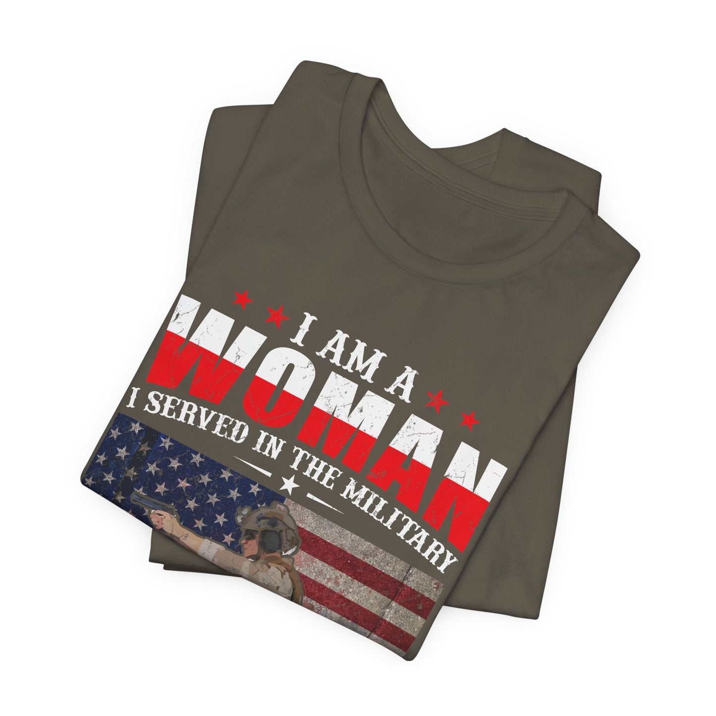 Army Veteran Patriotic Graphic Design Unisex Cotton T-Shirt v27