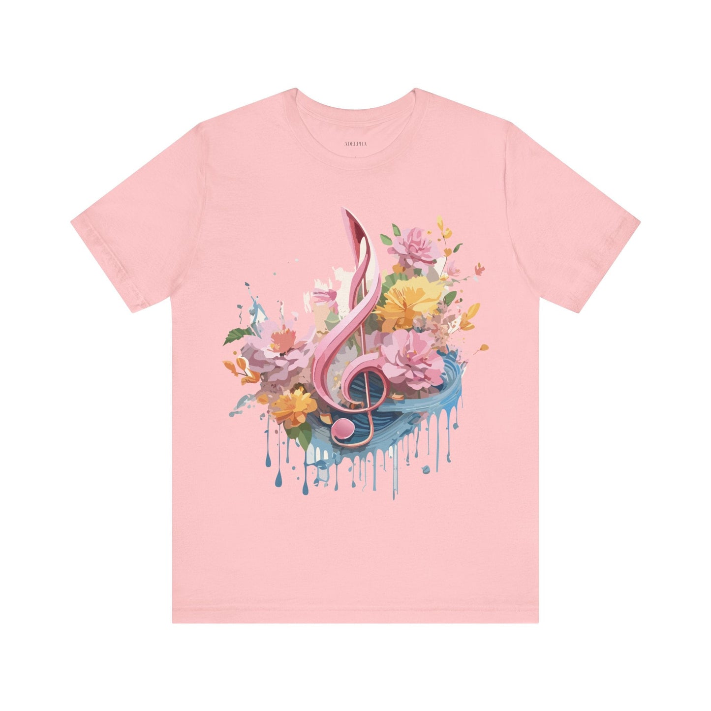 Music Graphic T Shirt Unisex Adelpha Vintage Inspired Art Design Tee Short Sleeve Premium Jersey