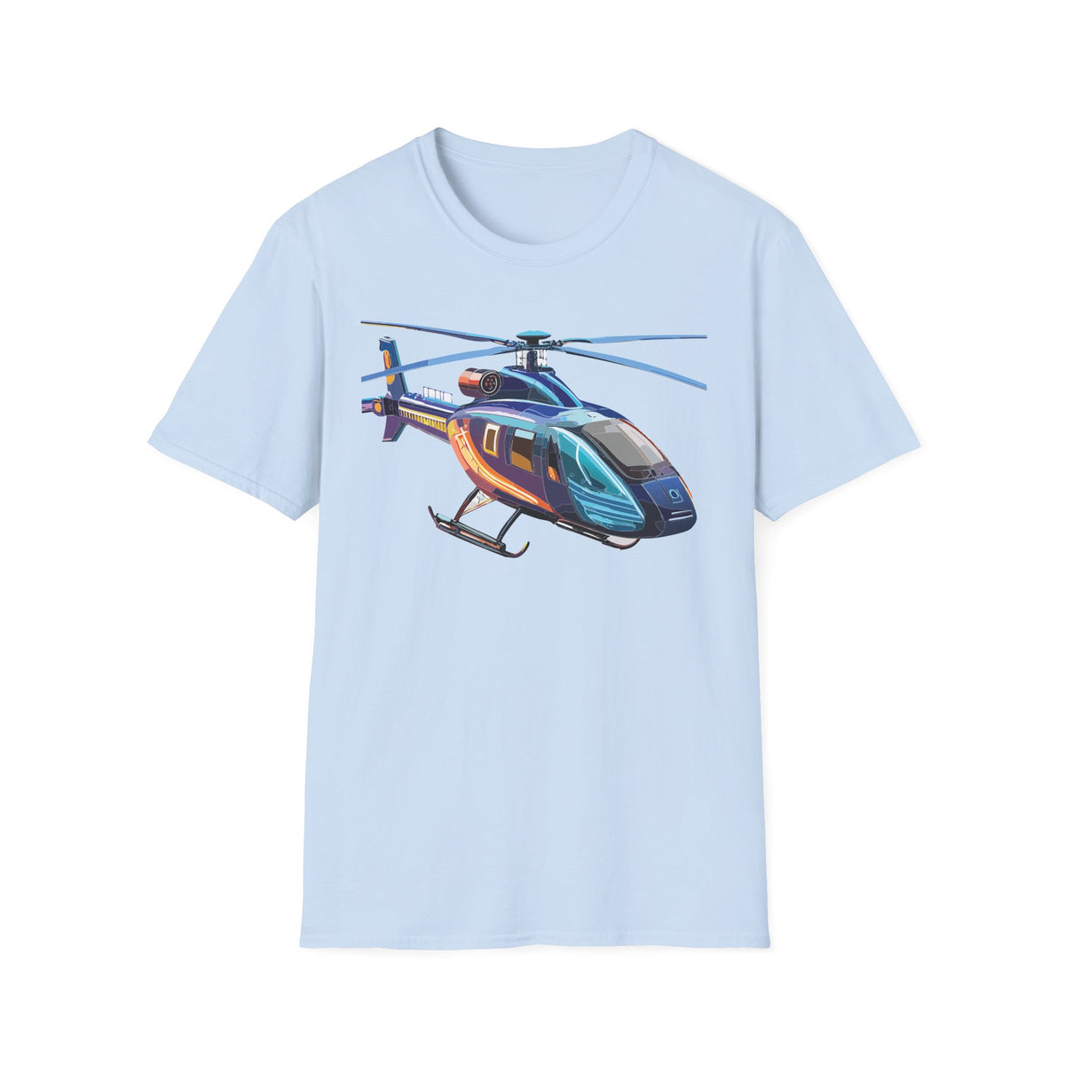 Chopper Helicopter Graphic Tee Gildan Unisex 100 Cotton Tee Shirt c04