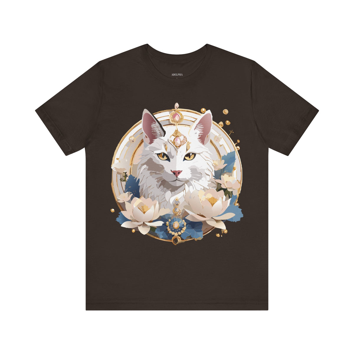 Medallion Graphic Unisex Cotton Bella+Canvas Tee with Art Design d75