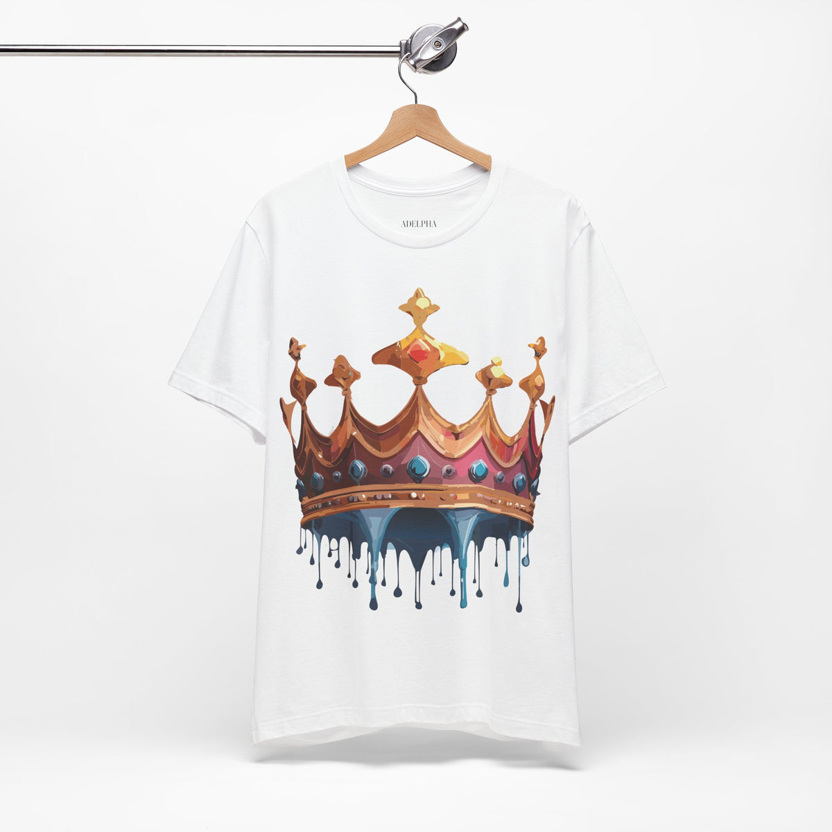 Crown Graphic Unisex Cotton Bella+Canvas Tee with Art Design m12