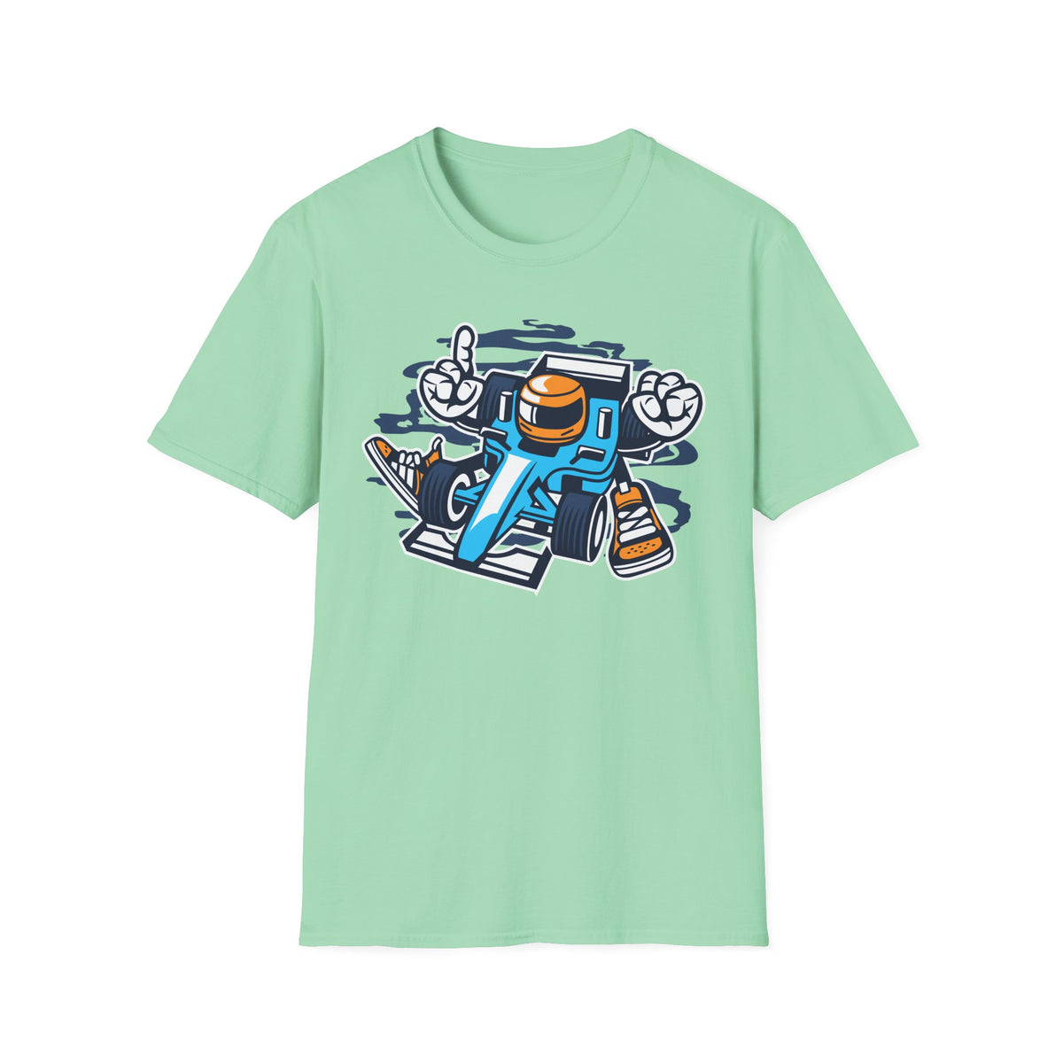 Unisex Cotton T-Shirt with Cartoon Graphic Design