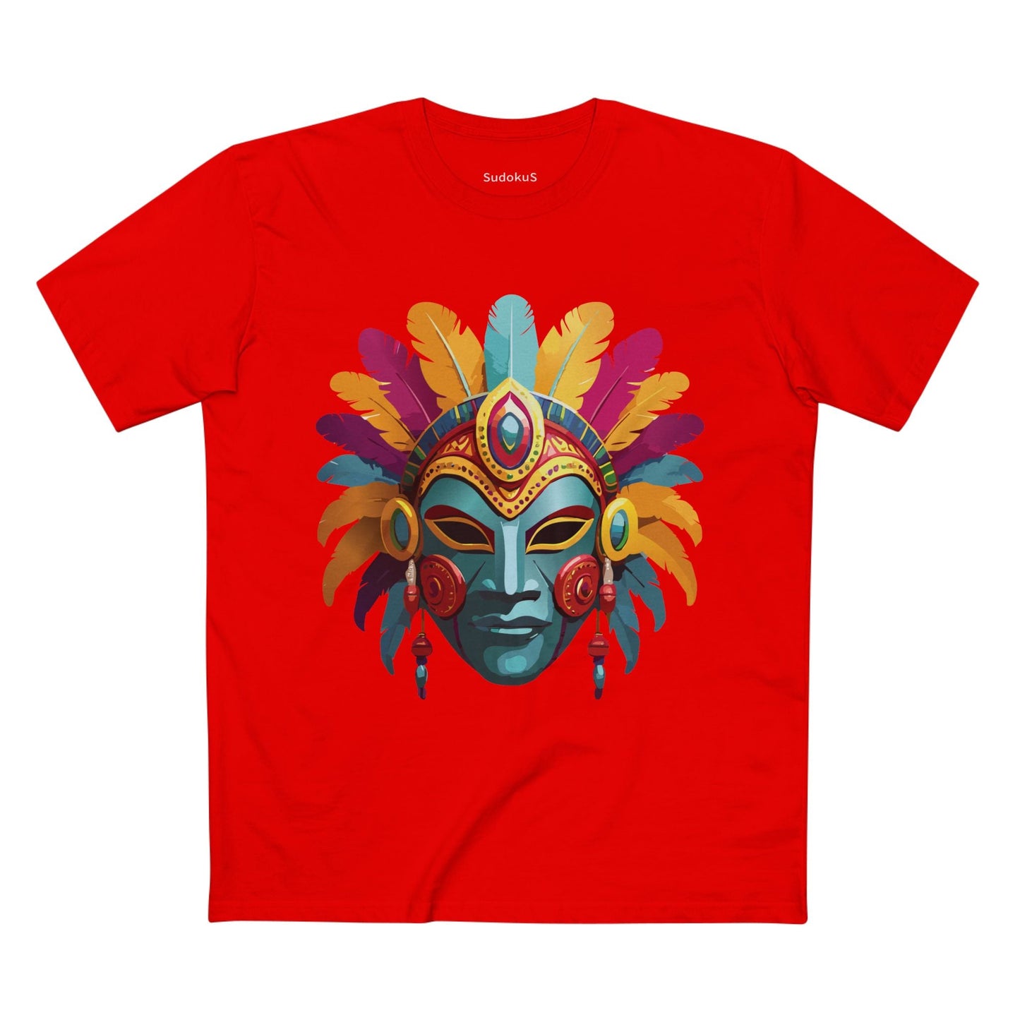 Mask Graphic Unisex 100 Cotton Staple Tee 34