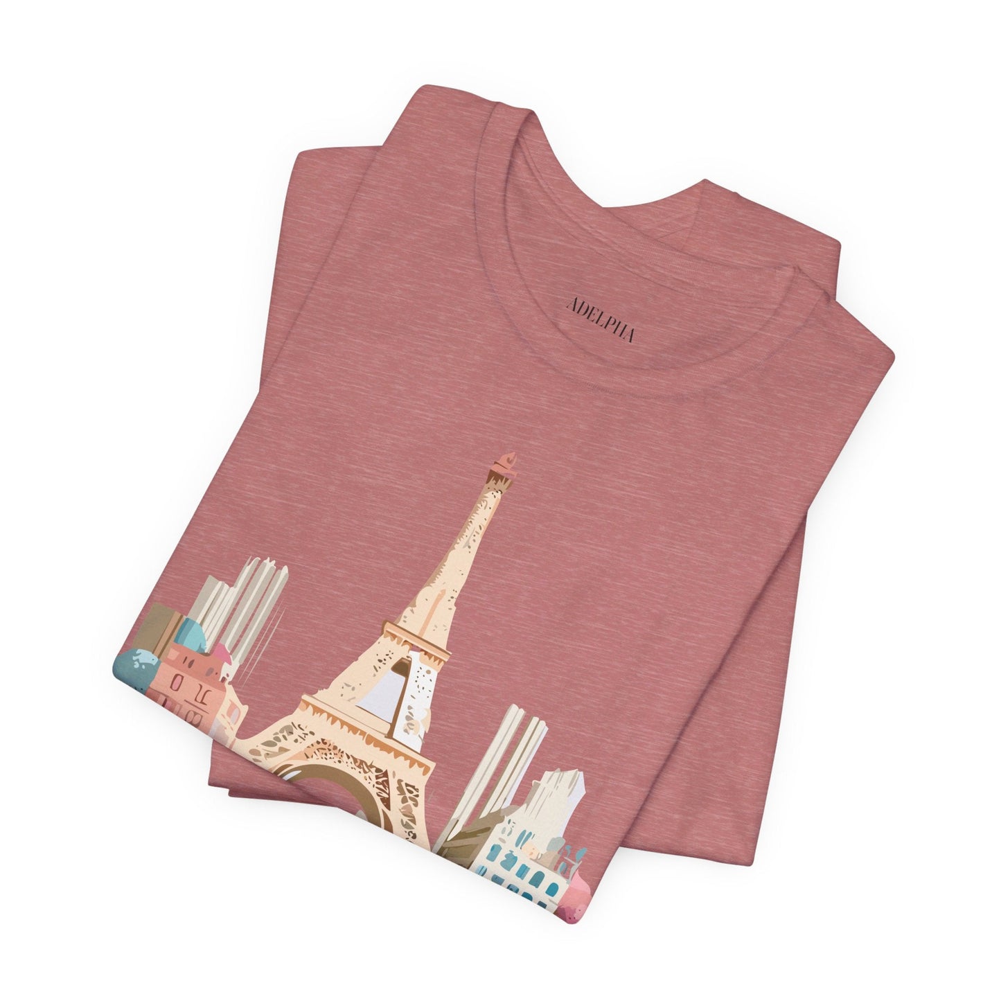 Paris Tourist Shirt Unisex Graphic Tee With Vintage Inspired Artwork Adelpha Art Design
