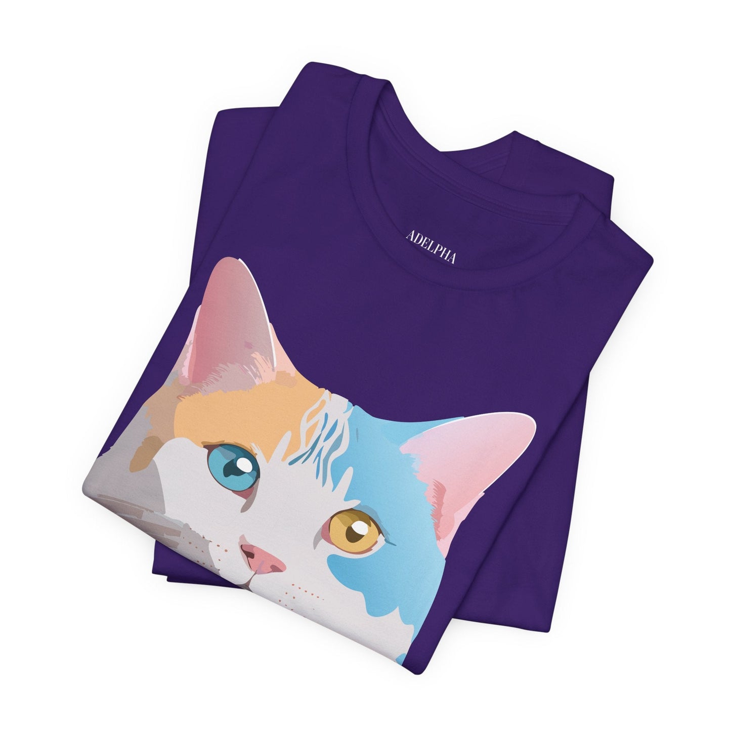 Unisex Cat Shirt Graphic Tee With Vintage Adelpha Art Design