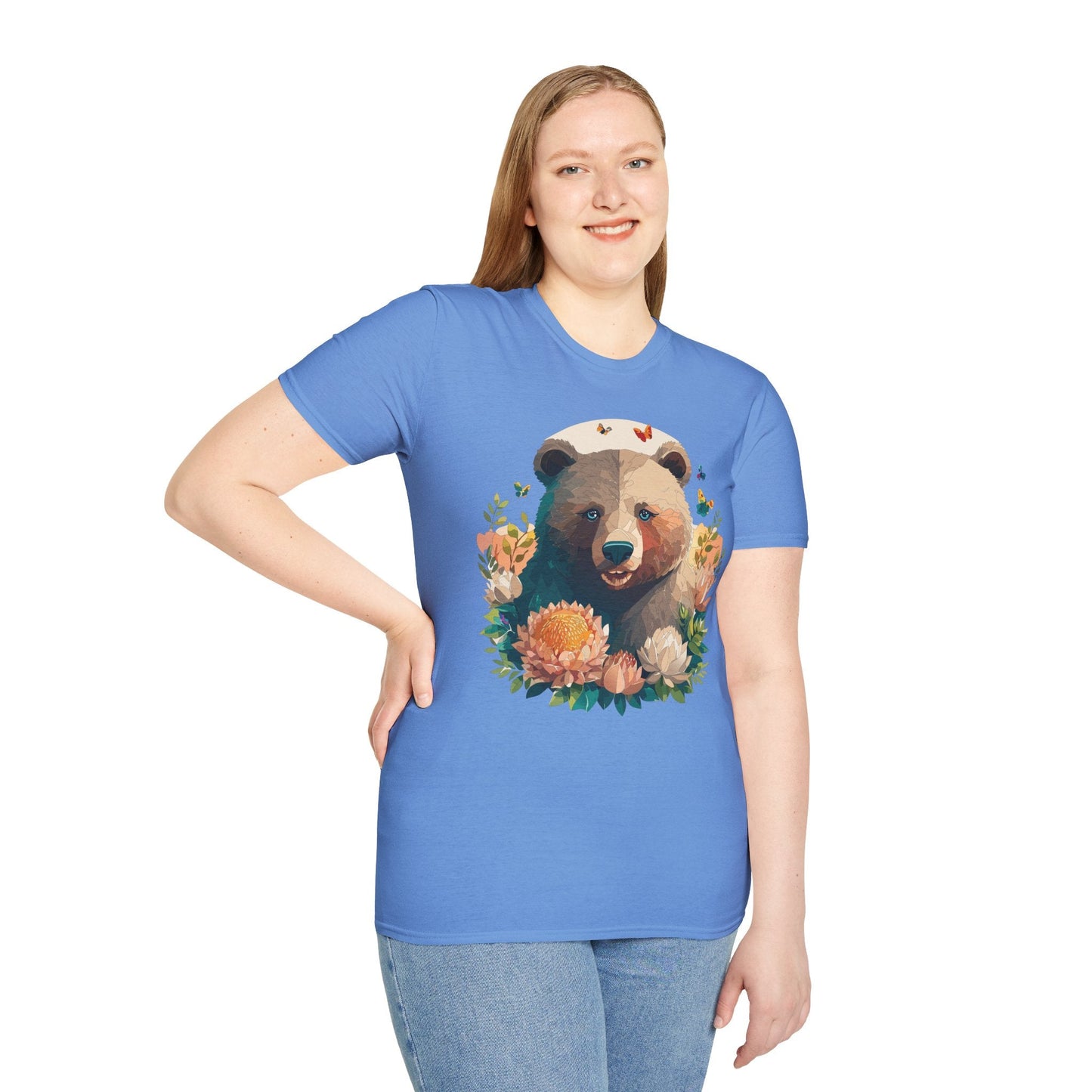 Bear T Shirt Unisex Teddy Bear Shirt Softstyle 100 Percent Ring Spun Cotton Tee Essentials