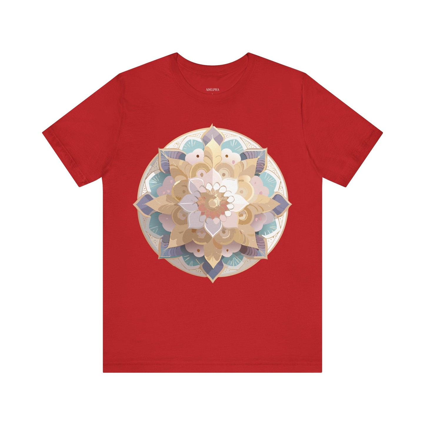 Adelpha Mandala Graphic Tee Unisex Jersey Short Sleeve Vintage Inspired Art Design Shirt