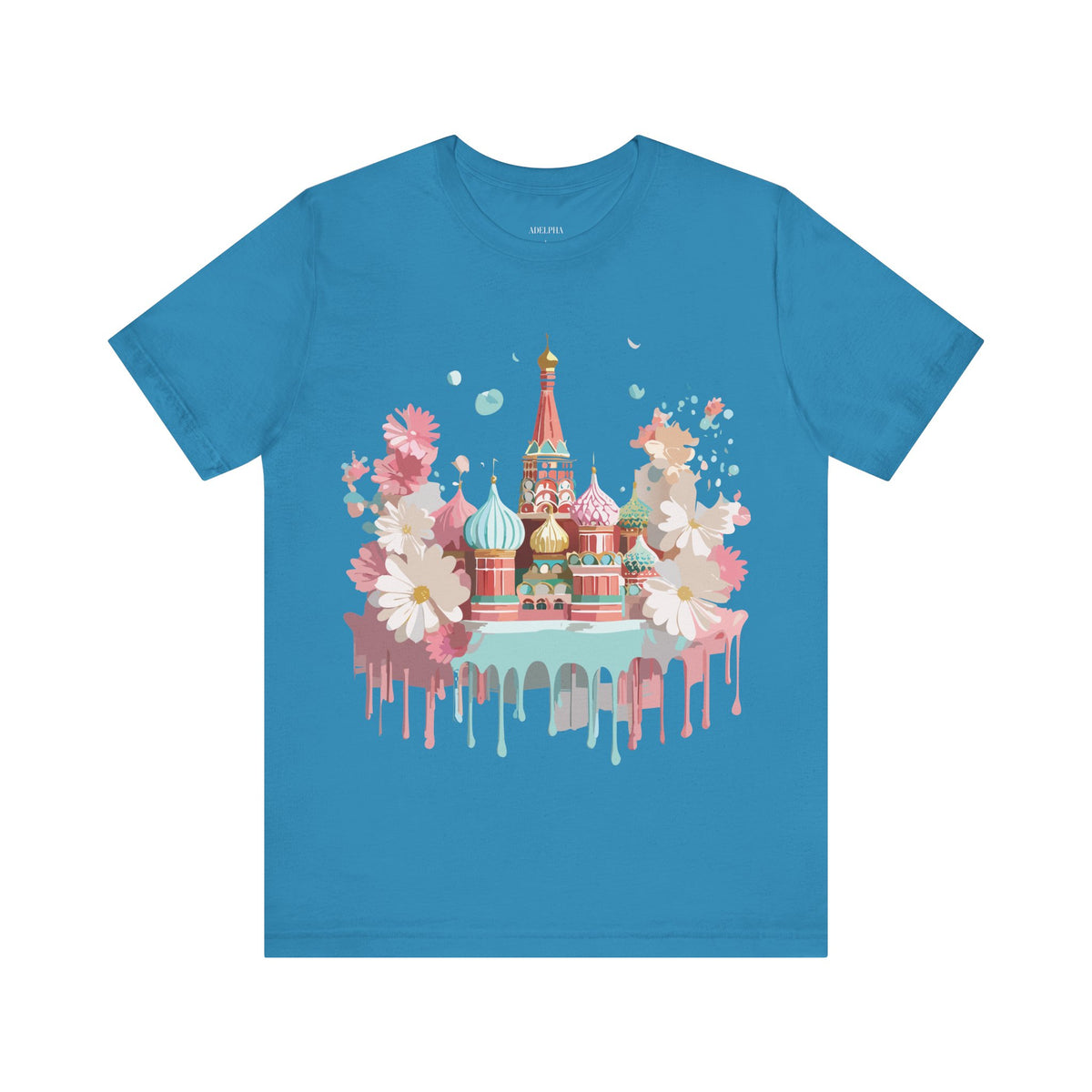 Graphic Unisex Cotton Bella+Canvas Tee Shirt with Moscow