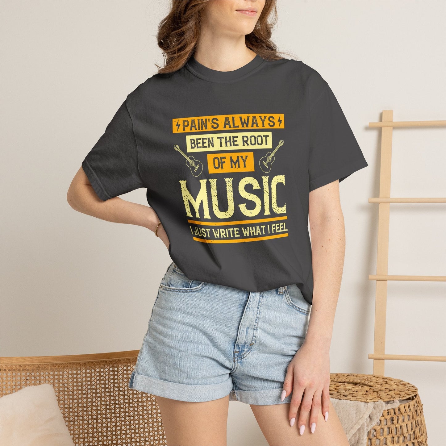 Music Graphic Design Unisex Cotton T-shirt  m41