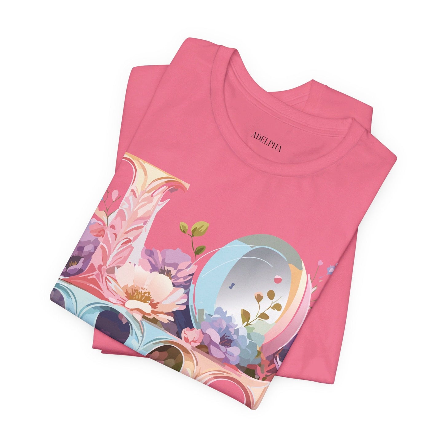 Adelpha Valentine Graphic Tee Unisex Short Sleeve Vintage Inspired Art Design for Everyday Wear