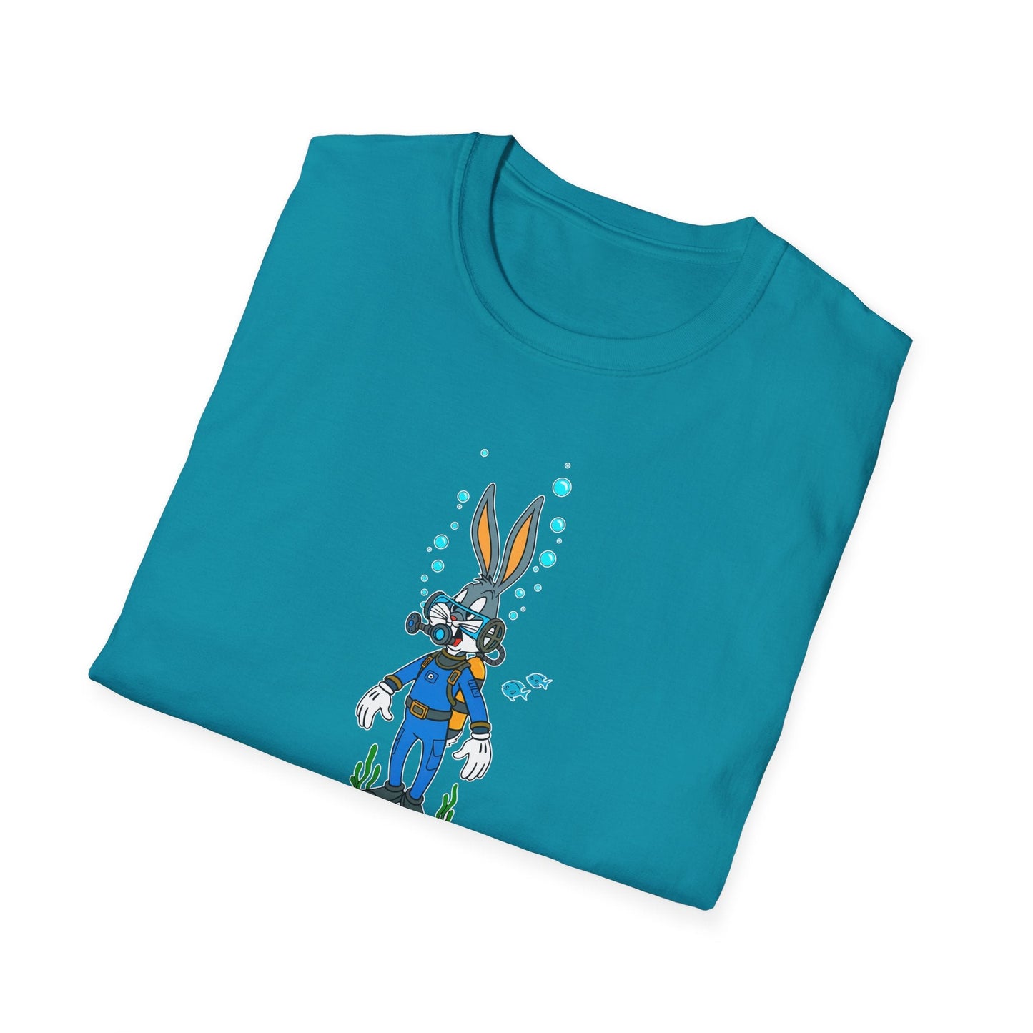 Bugs Bunny Animation Shirt Unisex T Shirt Cartoon Design Tee 100 Percent Cotton Gildan Softstyle