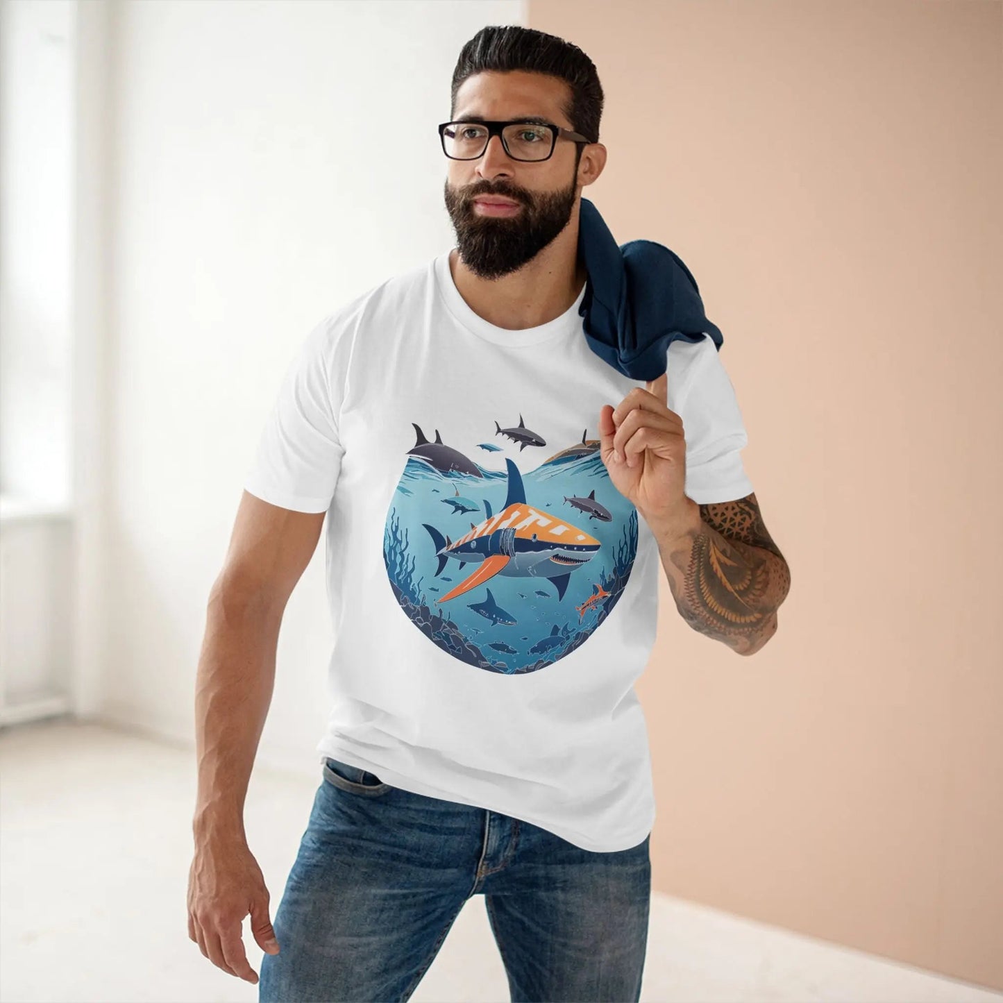 Ocean Coast Graphic Unisex 100 Cotton Staple Tee 11