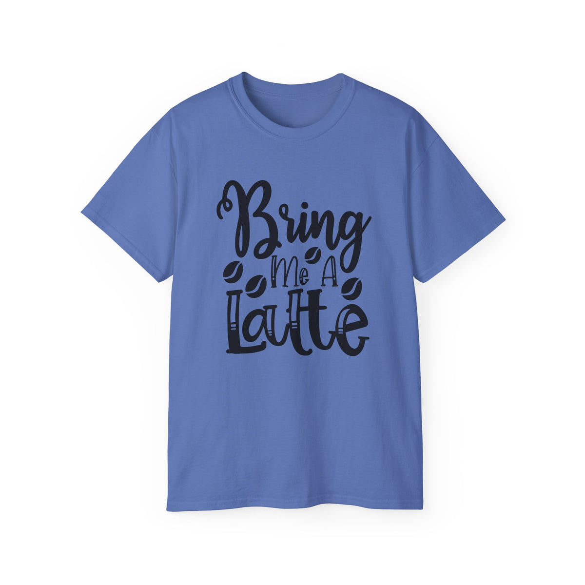 Bring Me a Latte T-Shirt | Coffee Script Typography Tee